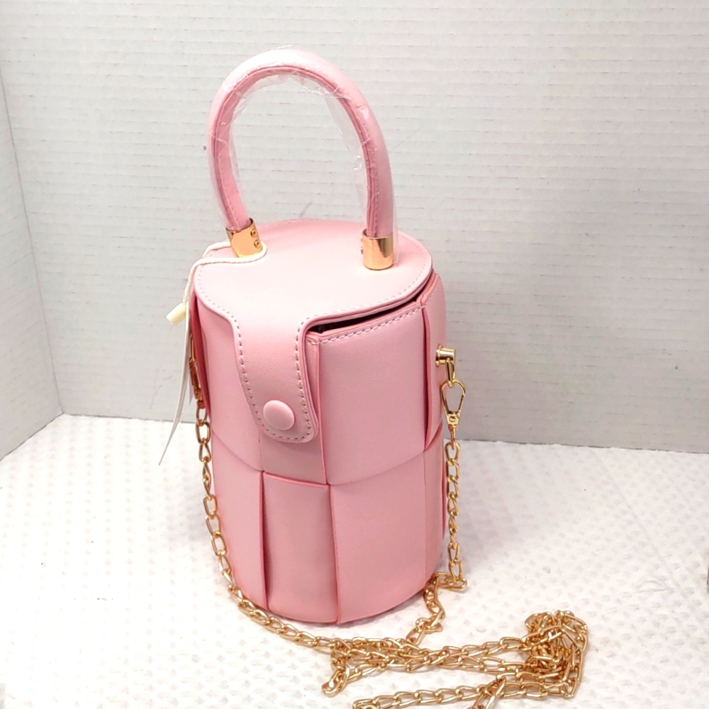 Risotto Vegan Pink Tube Handbag